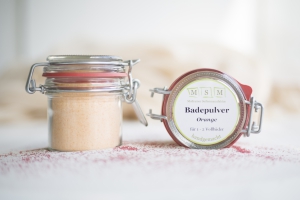 Badepulver Orange - Glas 80g